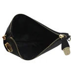Elegant Black Faux Leather Crossbody Bag - Image 5