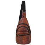 Vintage-Style Faux Leather Sling Bag - Image 3