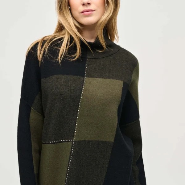 Modern Geometric Knit Sweater