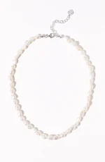 Elegance In Faux Pearl Necklace