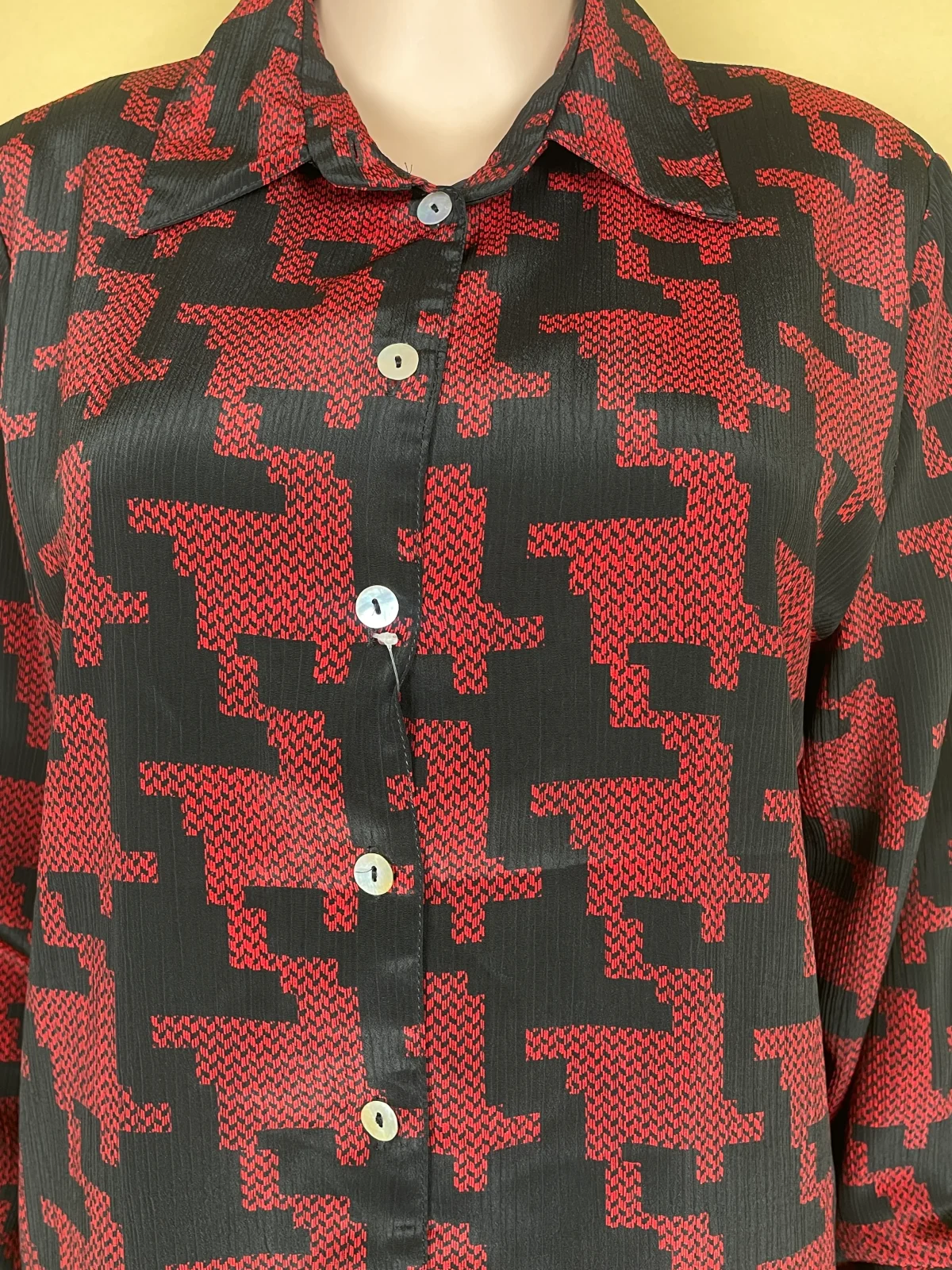 Trendy Patterned Long Sleeve Shirt - Image 3