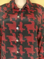 Trendy Patterned Long Sleeve Shirt - Image 3