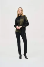 Modern Geometric Knit Sweater - Image 2