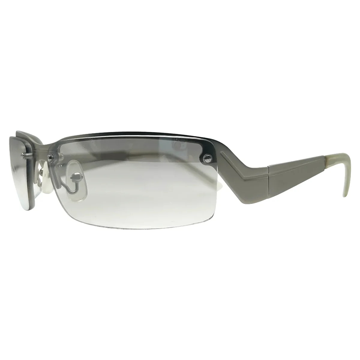 Stylish Semi-Rimless Rectangular Sunglasses - Image 4
