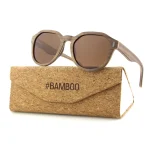 Classic Wooden-Style Sunglasses - Image 3
