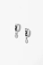 Elegant Hoop Drop Earrings - Image 2