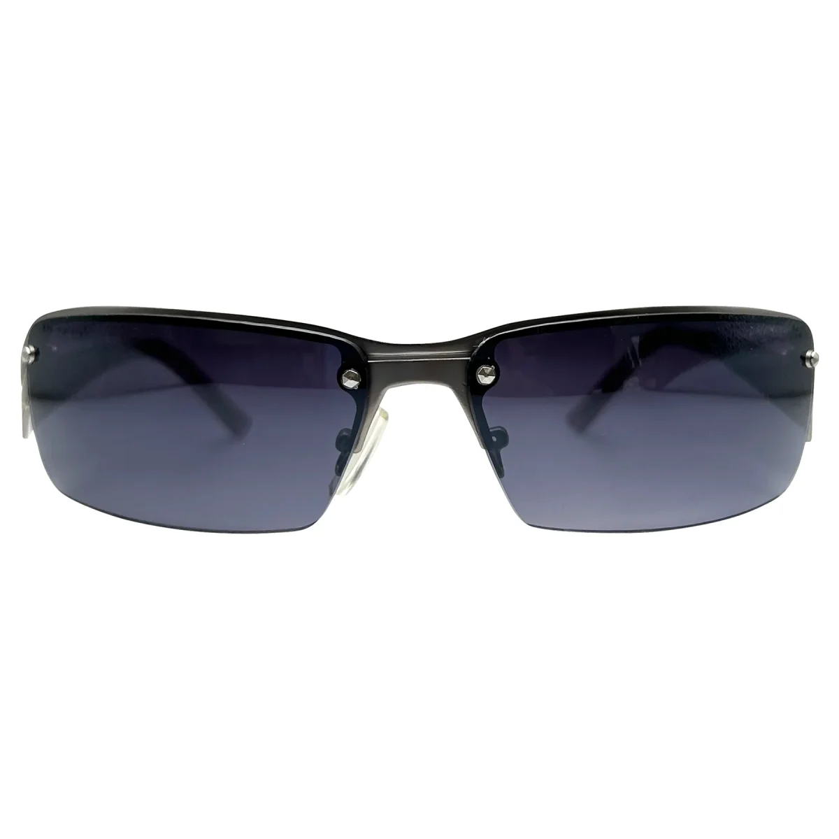 Stylish Semi-Rimless Rectangular Sunglasses - Image 1