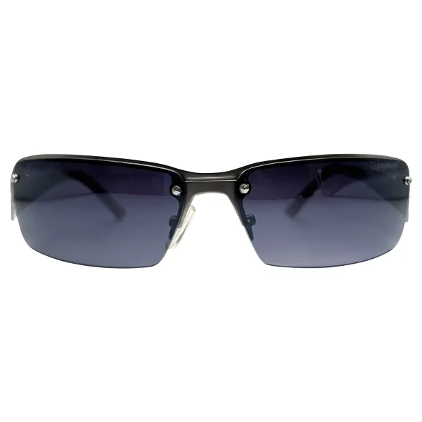 Stylish Semi-Rimless Rectangular Sunglasses