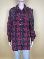 Trendy Patterned Long Sleeve Shirt - Image 2