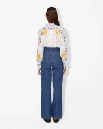 Elegant Sheer Embroidered Blouse - Image 5