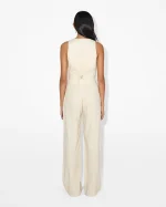 Elegant Linen Sleeveless Vest - Image 4