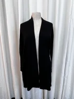 Elegant Knit Cardigan - Black - Image 2