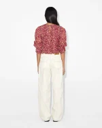 Floral Print Puff Sleeve Blouse - Image 3