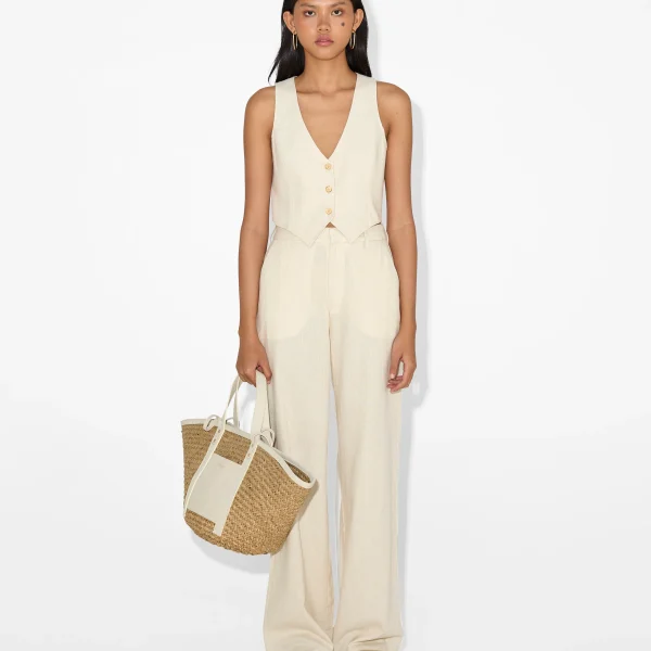 Elegant Linen Sleeveless Vest