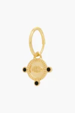 Elegant Gold-Tone Hoop Earrings - Image 3