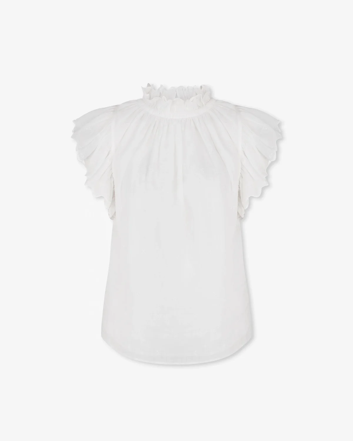 Elegant White Ruffled Top - Image 1