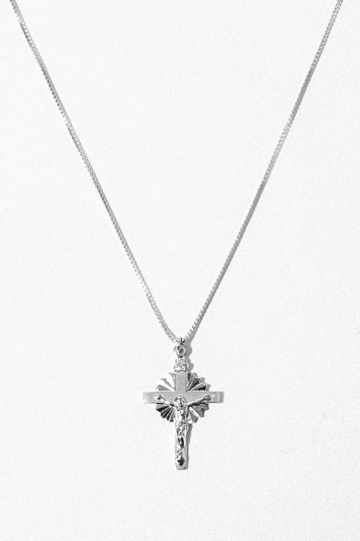 Stylish Stainless Steel Cross Necklace - Image 1