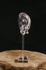 Elegant Hoop Drop Earrings - Image 6