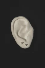 Elegant Simplicity Triangle Earrings - Image 2
