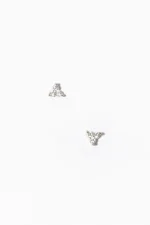 Elegant Simplicity Triangle Earrings - Image 3
