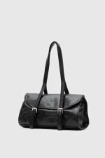 Elegant Black Shoulder Bag - Image 2