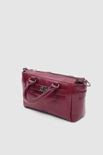 Chic Burgundy Handbag - Image 3