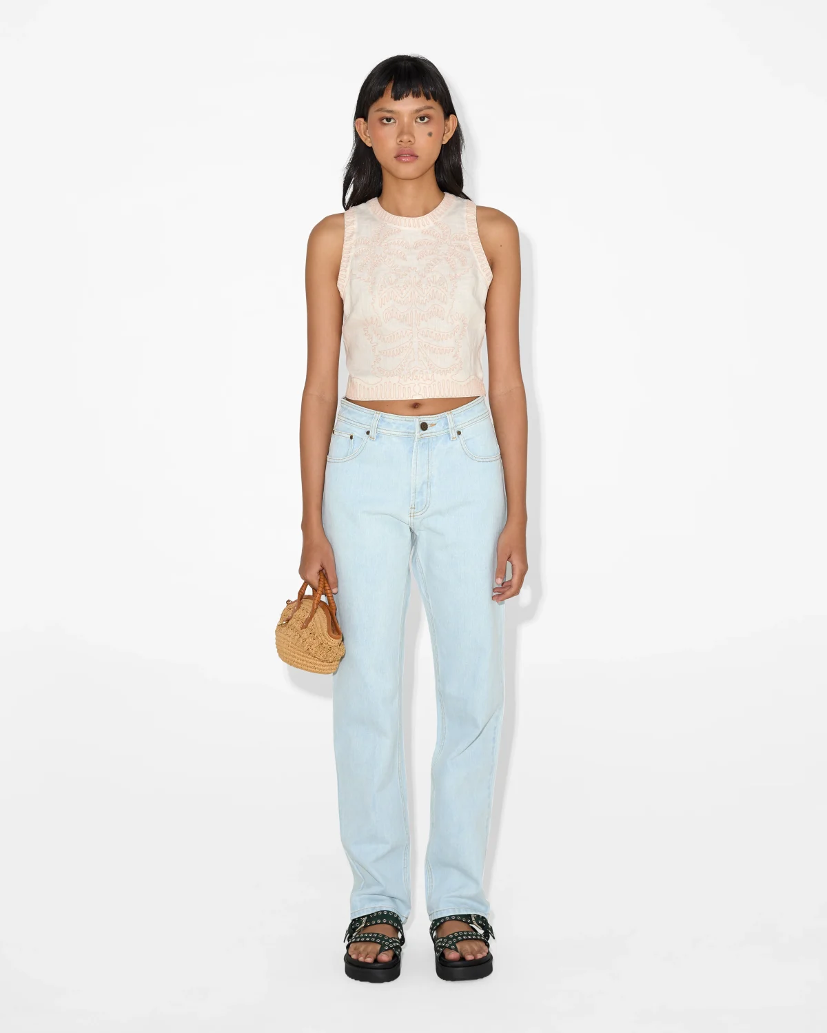Elegant Sleeveless Knit Top - Image 1