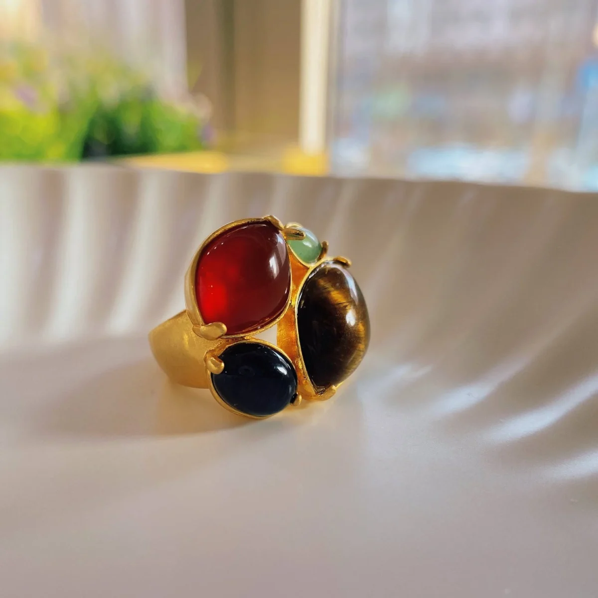 Chic Multi-Stone Garden Ring - Image 1