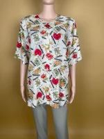 Elegant Floral Pattern Cotton Shirt - Image 2