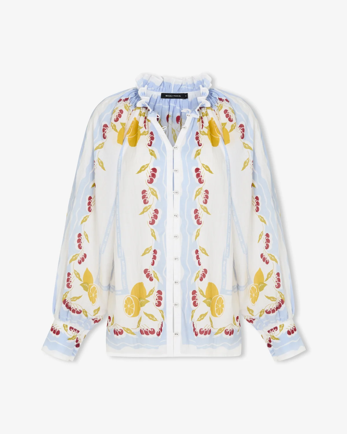 Elegant Sheer Embroidered Blouse - Image 6