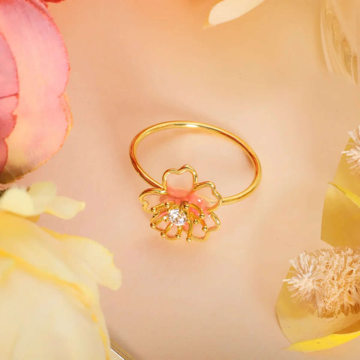 Elegant Blossom Fashion Ring - Image 3